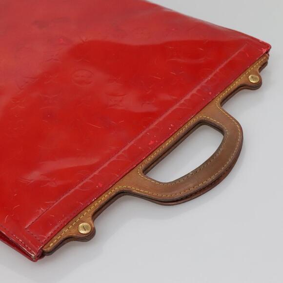 LOUIS VUITTON Monogram Vernis Stanton Tote Bag Red M91078 - Picture 6 of 11